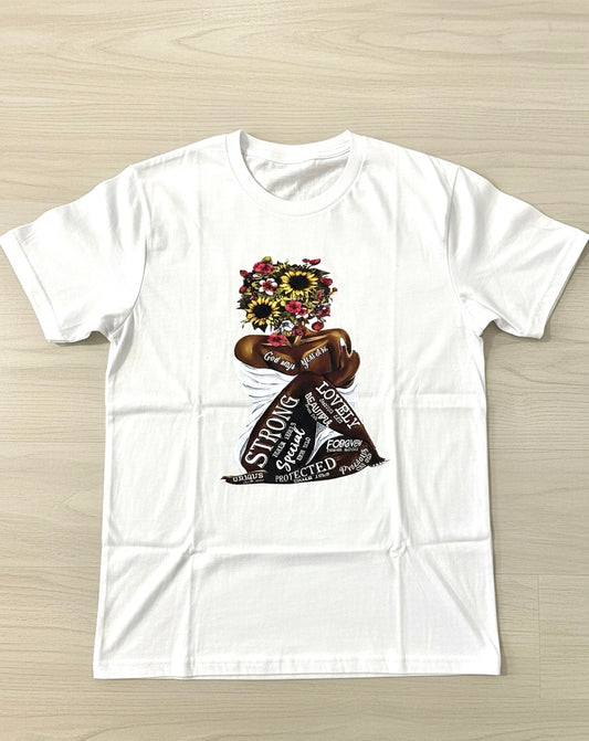 Floral Afro Graphic Tee
